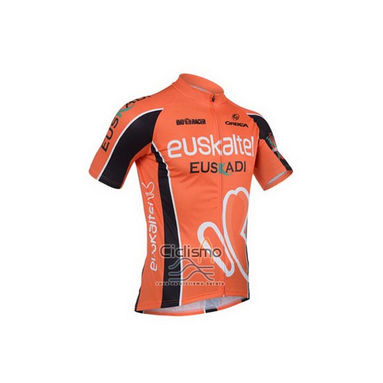 Euskalte Ropa Ciclismo Culotte Corto 2013 Hombre Mangas Cortas Naranja